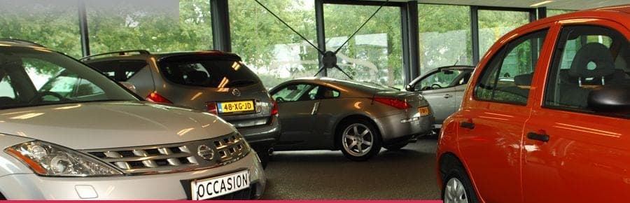 Onze showroom met Nissan-modellen